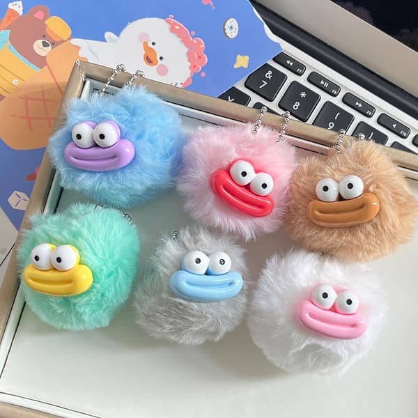 Mouth Plush Keychain Sausage Mouth Doll Ugly e Plush Toy Bag Or
