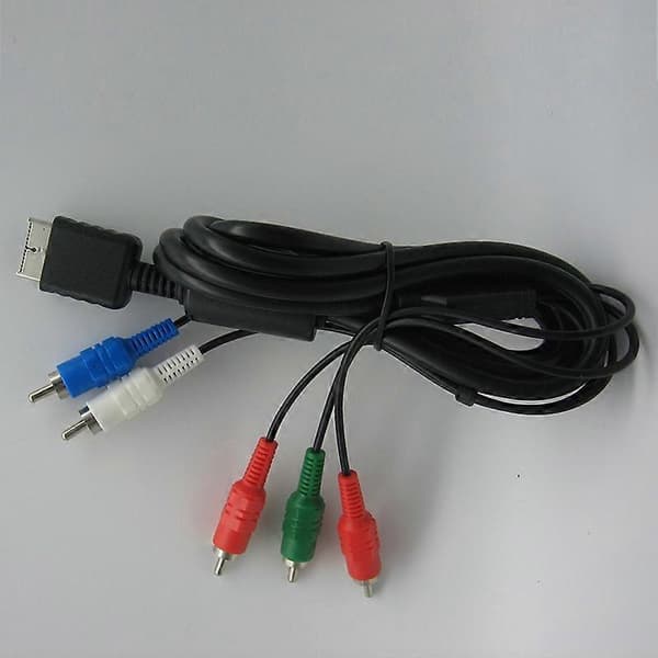 Ypbpr til PS2// Slim HDTV-klar TV HD Komponent AV-kabel 5-leder 1,8m Sort