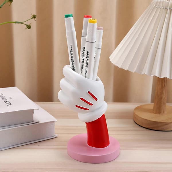 Creative Mickey Holding Vase Desktop Decoration Home, Bedroom, Desk