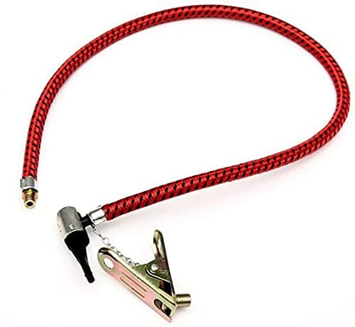 Handluftspumpslang, luftspumpslang med adapter, ersättningsslang för cykelpump, bärbart gummiverktyg 60 cm