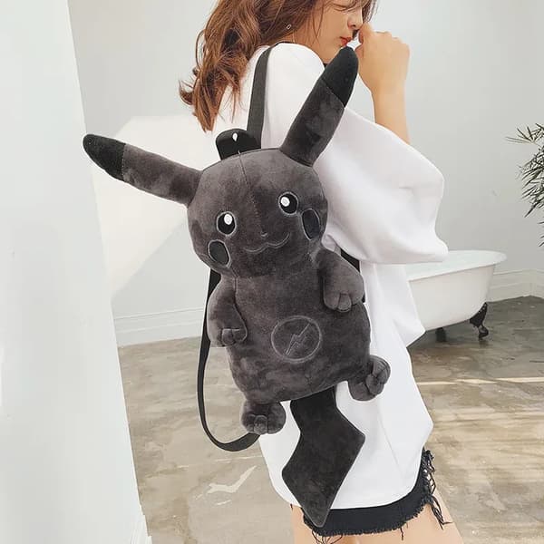 Monsters Lightning Dark Pikaghning pehmolelu musta black 42*29*9cm