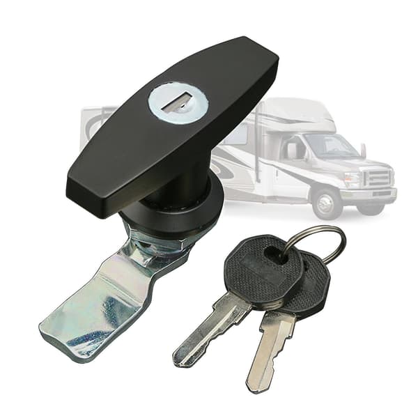 Universal T-Handle Door Lock For Trailer Caravan RV Truck Canopy Toolbox
