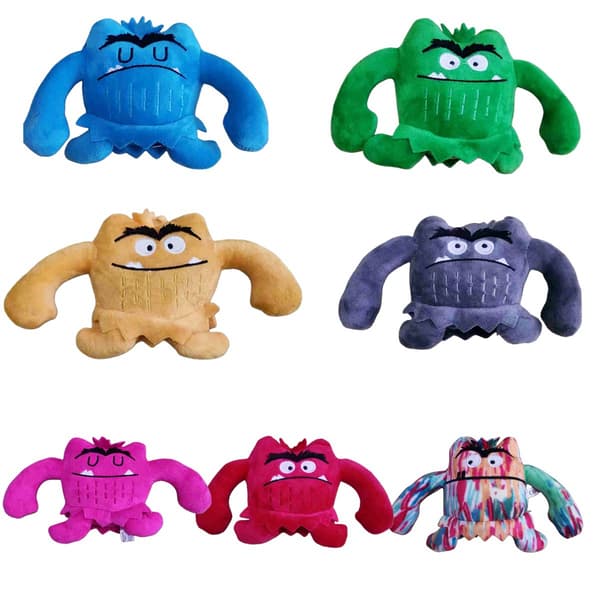 Värimonsteri pehmolelu - 15-30cm Söpö tunnehirviö pehmonukke