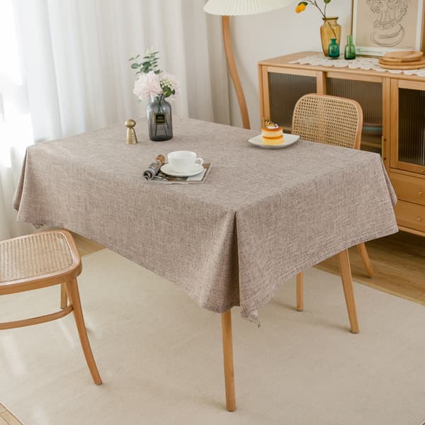 Enkel duk (tykk khaki, vanntett lin, 90*90cm)