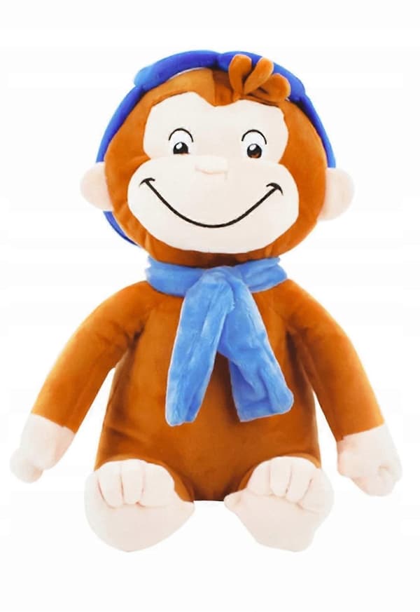Blødt legetøj Nysgerrige George Abe Stor 30 Cm Original beige