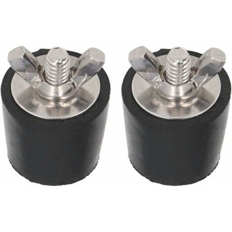 Gummipropper til pools, 2 stk. gummipropper til poolvinterisering, konisk prop, pooltilbehør 25 mm