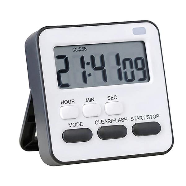 Med blinkande ljus Timer Matlagning Kök Sport Studier Väckarklocka Stora Siffror Pink Pink 1PC