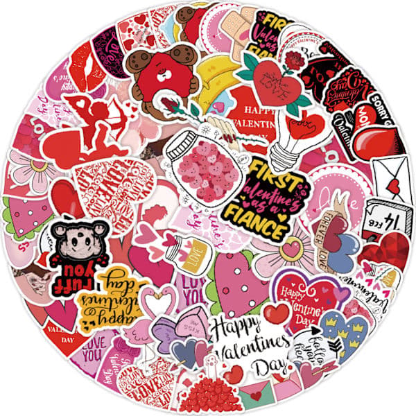 50 tarraa - Happy Graffiti Stickers D