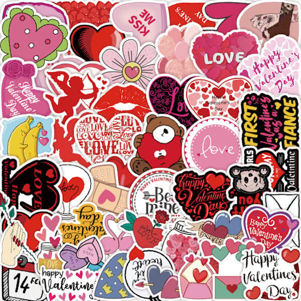 50 klistremerker - Happy Graffiti Stickers D
