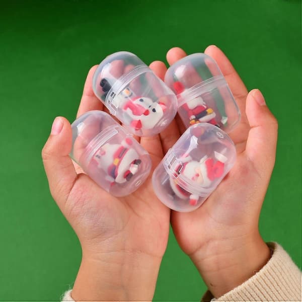 Julkapselleksaker Överraskning Gashapon Blind Box Julstrumpa Fyllning Julklappset