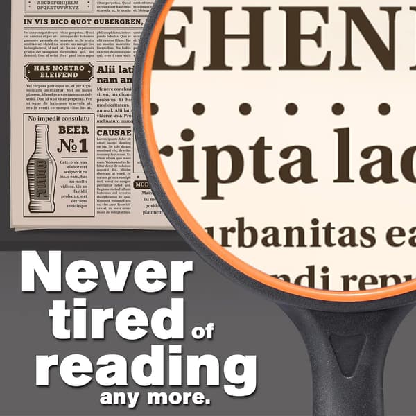 Magnifying Glass 10X Handheld Reading Magnifier - 100mm Large Magnifying Glass