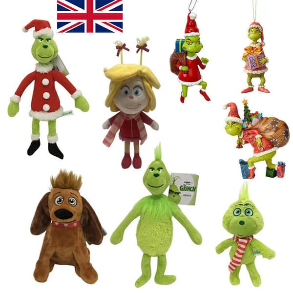 Blødt børnelegetøj julegave dukke fyldt blød Grinch-babylegetøj teddy