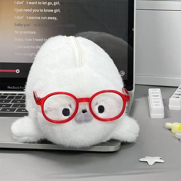 Funny Seal Doll Pencil Case High Aesthetic Value Large Capacity A2