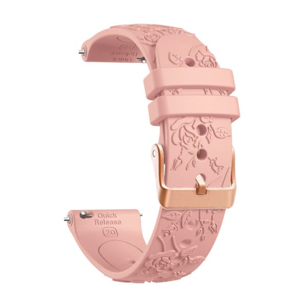 Urrem til Garmin Vivoactive 5 / Vivoactive 6/3/3, 20 mm blød silikone pink