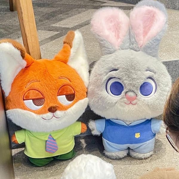 Zootopia Plush Toy Anime Cartoon Rabbit Doll Nick King Stuffed Pillow Gift Fox Kids E3g