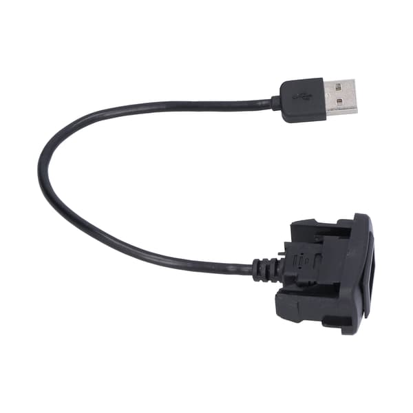 USB-port för bil, flexibel förlängningskabel, laddningsadapter, infälld montering på instrumentbräda
