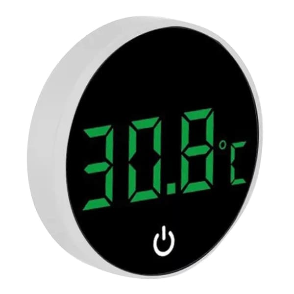 Digitale termometre til akvarium, nøjagtig temperatursensor, selvklæbende måleværktøj til akvarier White Centigrade
