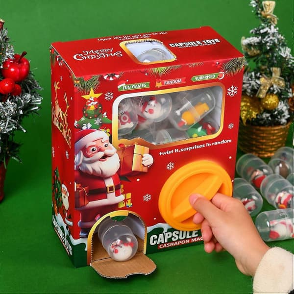 Julekapsellegetøj Overraskelse Gashapon Blind Boks Julegave Sæt