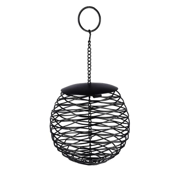 Kula Fuglefoderbræt Hult Egern-sikkert Vildtfuglefoderbræt Hængende Fuglefoderbræt 25X13X13CM 25X13X13CM Black