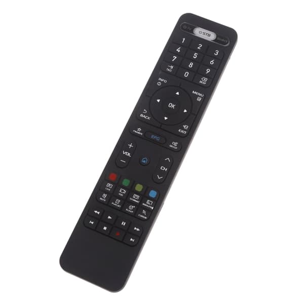 Fjernbetjeningssubstitution til FORMULER 02F9 TV-boks