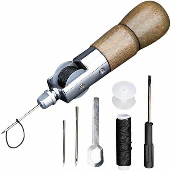 7 stk./sæt lædersyværktøj DIY læderhåndsætningssæt (173 mm)