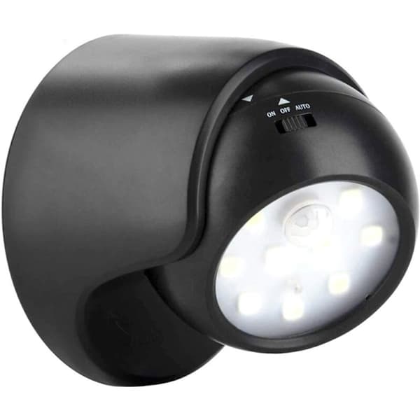 Outdoor Wall Light with Motion Sensor | 1000 Lumen LED Outdoor Lighting | Wireless Battery Powered Lighting, Infrared Sensor, Hallway Night Light, 36