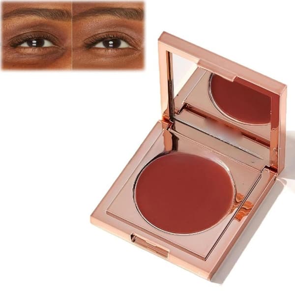 Colored Clay CC Eye Concealer, Reduces Dark Circles, 1 pc with Makeup Brush (1 pc) Dark brown