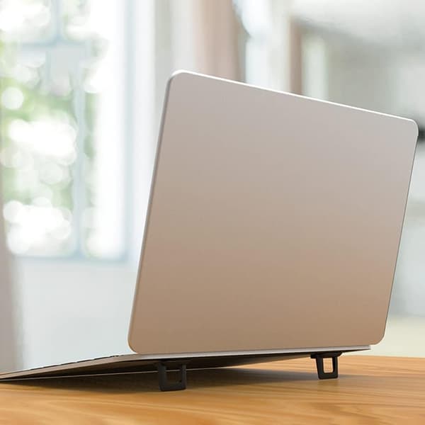 2 stk Mini Laptop Stativ Usynlig Computer Stativ Sammenklappeligt Bærbart Ventileret Skrivebord Laptop Holder Tastatur Riser Egnet