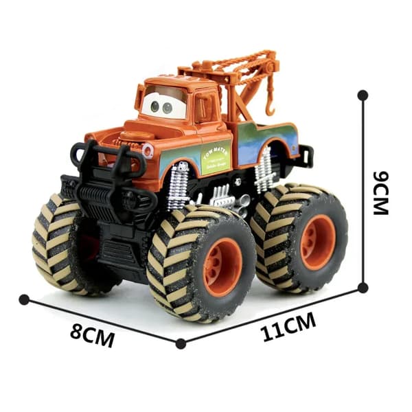 Disney Pixar Biler Bärgarn Lynet McQueen Jackson Storm Store Hjul Terrengkjøretøy Pullback Force Biler Modell Leker Bursdagsgaver B