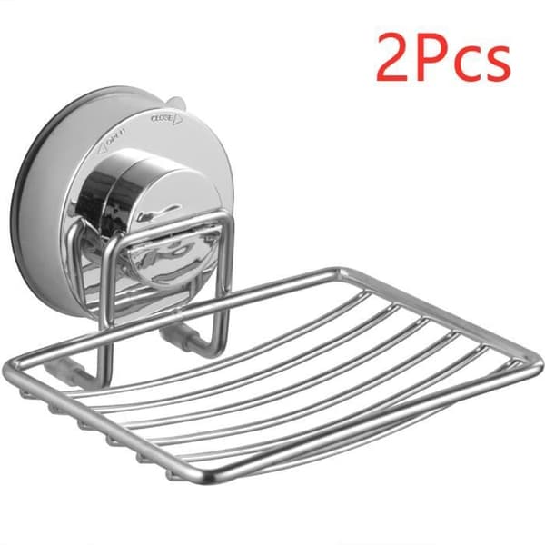 Suction Cup Soap Dish - 304 Stainless Steel Easy Installation Durable For Bathroom and Kitchen