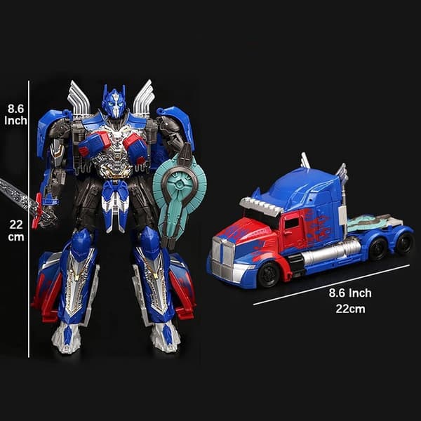 Transformerende legetøj Optimus Prime legetøj, deformeret bilrobot, actionfigur deformationsmodel, transformerende legering