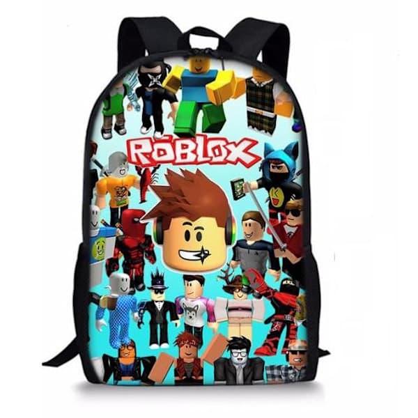 3D Roblox Skoletaske Madkasse Penalhus Backpack