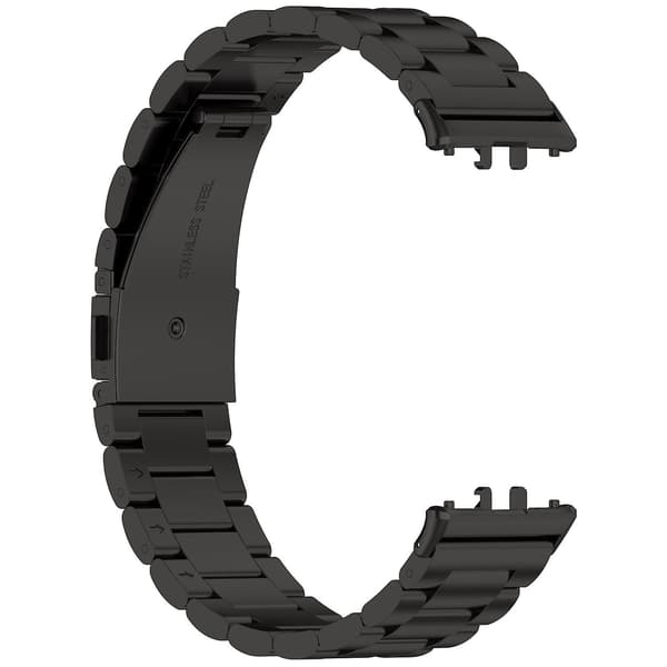 Til Samsung Galaxy Fit 3 Tre Stål Metal Urrem Black