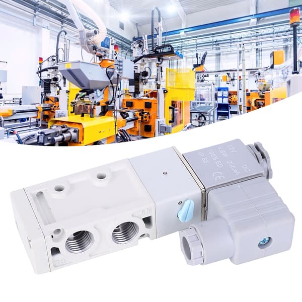 5-veis magnetventil aluminiumslegering MVSC220-4E1 G1/4in for pneumatiske systemer