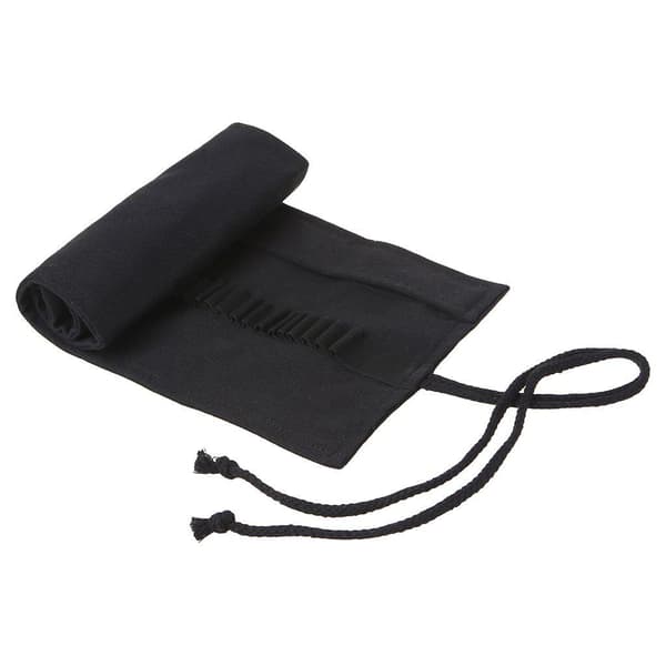 Roll-up Pencil Case - 36 Slots Svart black