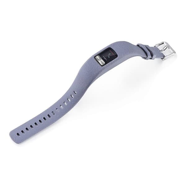 Garmin Vivofit 4 xDfind hopeasolki silikoninen urheilukellon ranneke harmaa Grey L
