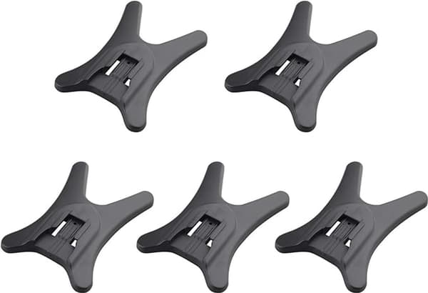 5 stk. kamera-flashstativ, hot shoe-montering til flash-speedlites, med 1/4\" metalstativgevind (egnet til Canon, egnet til Nikon)