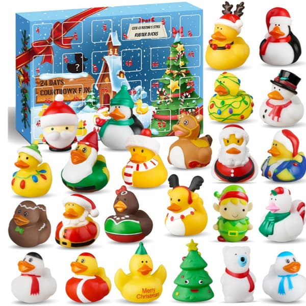 Jul vinyl and blind boks liten gul and julekalender XT-96-4