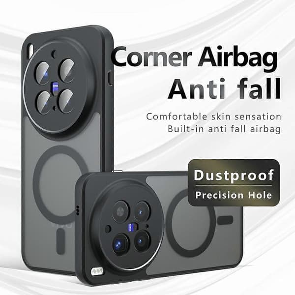 [LLC] Case for vivo X300 Pro 5G Compatible with MagSafe TPU + PC Matte Surface Touch Phone Case
