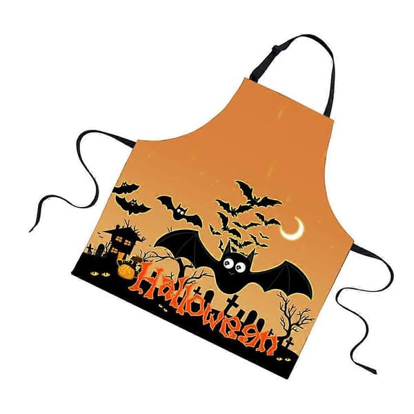 Halloween Kök Förkläde Klänning Vuxen Unisex Ärmlös Semesterpresent B