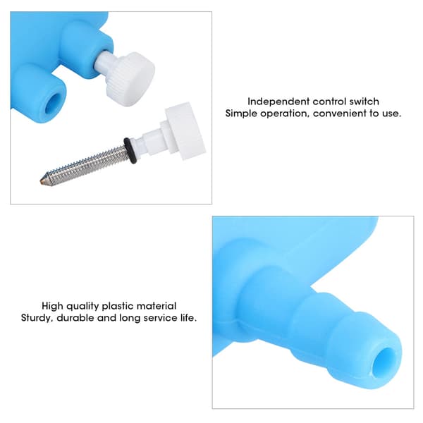 Aquarium Water Pipe Volume Control Valve Connector Aquarium Air Distributor Oxygen Pump Accessories 6-Way