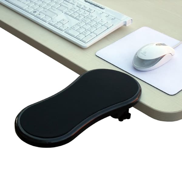 Ergonomisk armlæn til skrivebordsarmlæn, håndledsstøtte til tastatur, musemåtte, pude med hukommelsesskum til håndleddet til computer, bærbar computer, arbejde, spil (