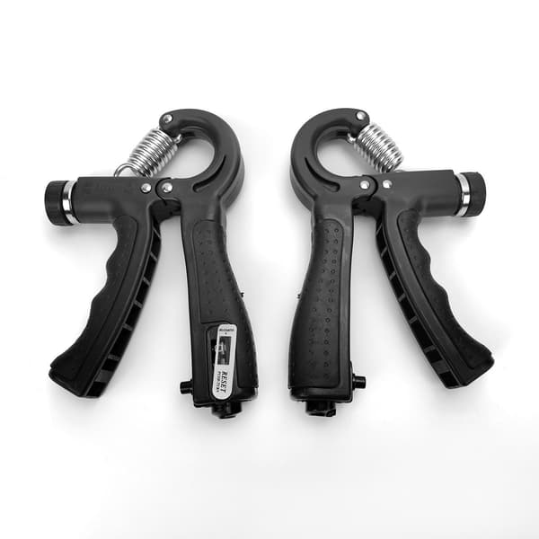 Håndgrebs træner med justerbar modstand 5-60 kg 2-pak sort Black 141
