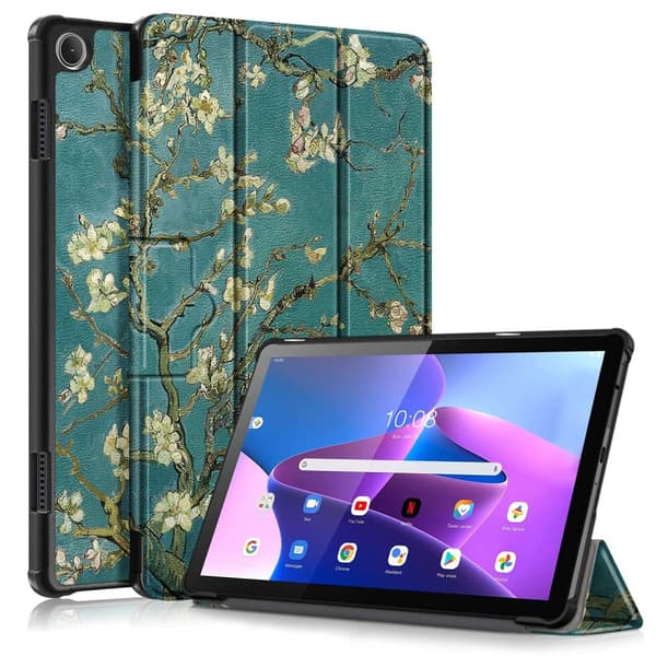 Lenovo Tab M10 (3. gen) Tri-fold Deksel Kirsebærblomster