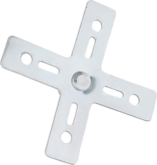 White Ceiling Hook - Ceiling Hook Set - Cross-shaped Mounting Plate - For Fans and Lamps - Suitable for Chandeliers and Ceiling Lights - Metal