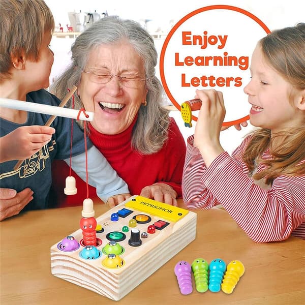Montessori Aktivitetsbrett Tre LED Lysbryter Aktivitetsbrett Leketøy