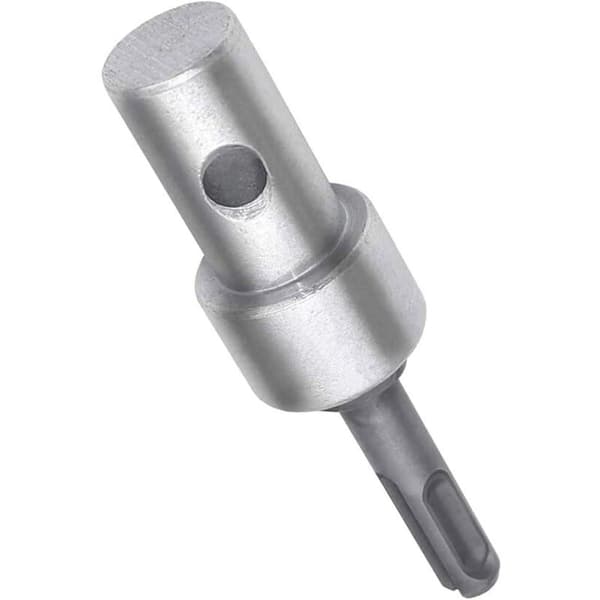Garden Auger Electric Drill Adapter for Cordless and Drills, SDS Plus Keyless Threaded Chuck Round Shank Adapter Impact Driver