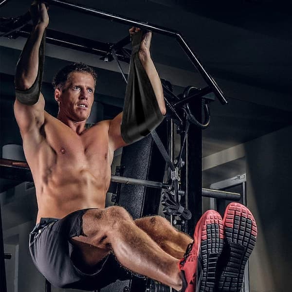Ab Straps för Pull-up Bar - Hängande Magträning & Core-träning, Vadderad Gymutrustning Män och Kvinnor