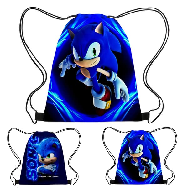 Sonic Girls Kids Backpack Toddler School Lunch Bag B