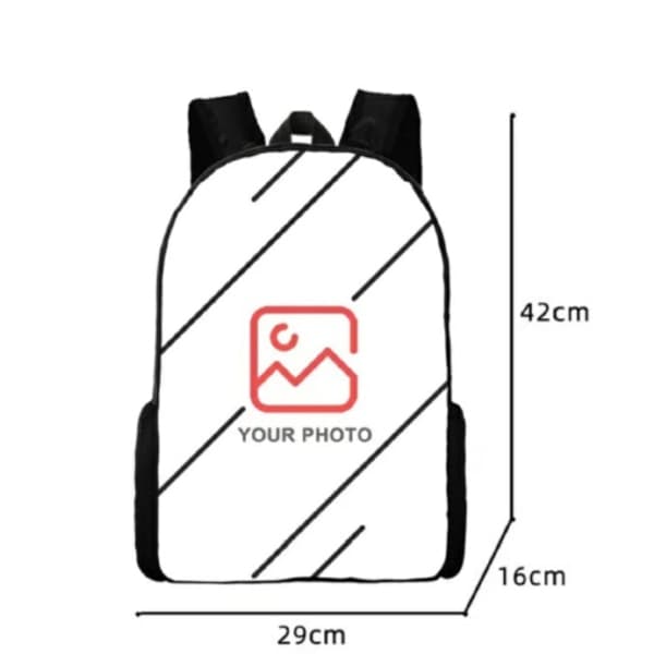 Rainbow Friends Backpack School Bag Pencil Case Lunch Bag Three-Piece Set